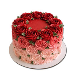 Round shape Pineapple flavour cake - 1kg - code FC07